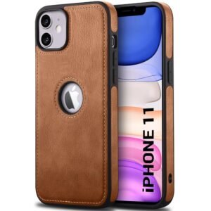 Genuine Leather Finish Back Cover for IPhone 11