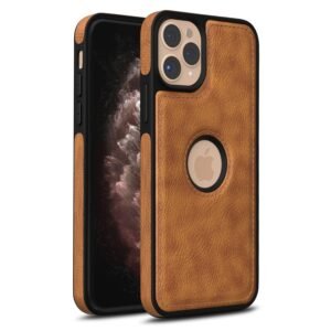 Genuine Leather Finish Back Cover for IPhone 11 Pro