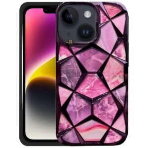 Diamond Look Fancy Case for iPhone 14 (Purple)