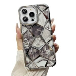 Diamond Look Fancy Case for iPhone 14 Pro Max (Silver)