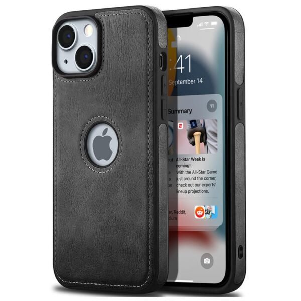 Leather Finish Back Cover for IPhone 14