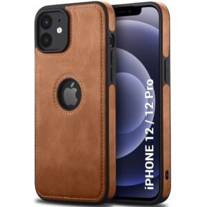 Genuine Leather Finish Back Cover for IPhone 12