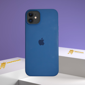 Kingskart Premium Blue Silicone Case for iPhone 12 – Ultimate Blend of Style, Comfort, Superior Protection, and Compatibility for a Seamless Experience