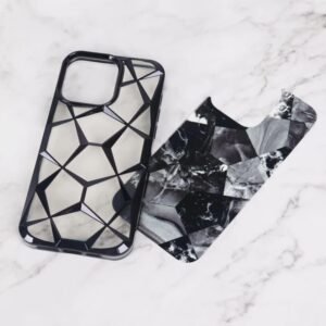 Diamond Look Fancy Case for iPhone 14 (Black)