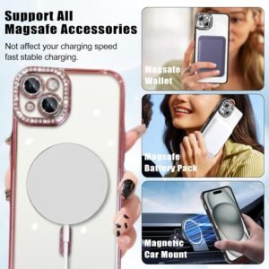 Clear Shockproof Case for iPhone 14 | Pink