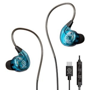 Kingskart pTron Boom Play – Immersive Type-C Wired Earphones with 10mm Drivers, Metal Buds, Tangle-Free Cable & In-Line Controls for Seamless Audio Experience.