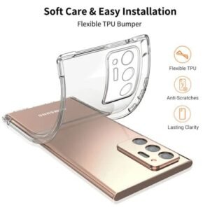 KingsKart Crystal Clear Silicone Case for Samsung Galaxy Note 20 Ultra – Premium Protection with Sleek Design