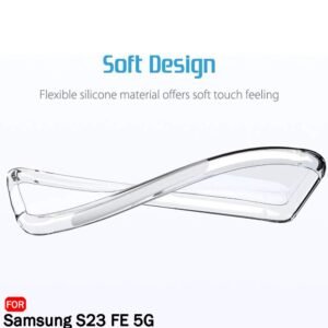 KingsKart Crystal Clear Silicone Case for Samsung Galaxy S23 FE – Premium Protection with Sleek Design