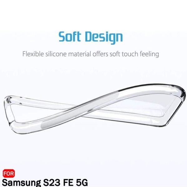 KingsKart Crystal Clear Silicone Case for Samsung Galaxy S23 FE – Premium Protection with Sleek Design