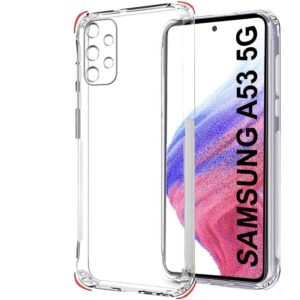 KingsKart Crystal Clear Silicone Case for Samsung Galaxy A53 – Premium Protection with Sleek Design