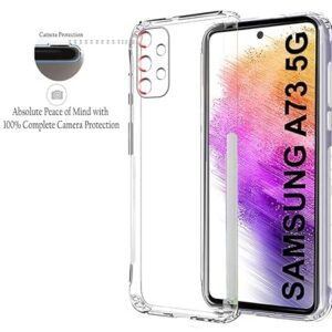 KingsKart Crystal Clear Silicone Case for Samsung Galaxy A73 – Premium Protection with Sleek Design