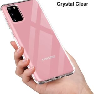 KingsKart Crystal Clear Silicone Case for Samsung Galaxy S20 – Premium Protection with Sleek Design