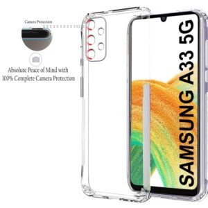 KingsKart Crystal Clear Silicone Case for Samsung Galaxy A33 – Premium Protection with Sleek Design