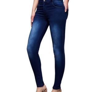 Women’s High-Waist Skinny Fit Jeans – Stretch Denim